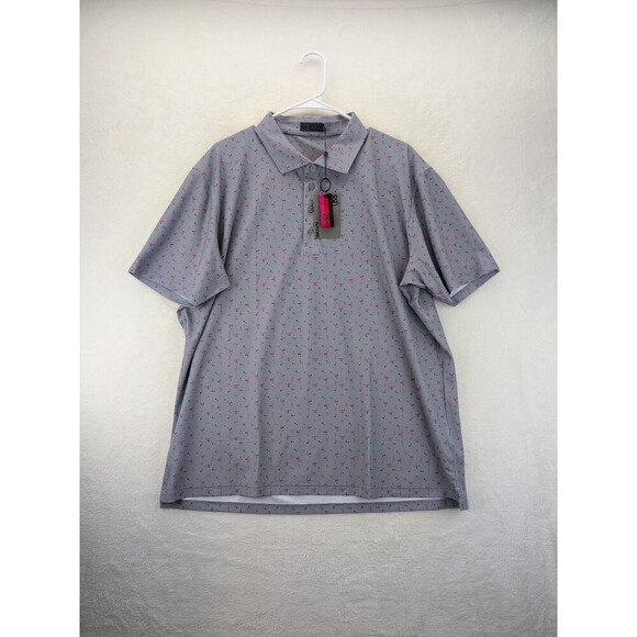 G/Fore G4 Cherry Blossom Golf Polo Shirt G4MF20K47 Mens XL NWT$120 - Picture 1 of 13